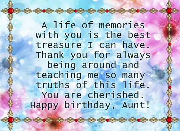 Happy Birthday To The Most Beautiful Aunt Happy Birthday To The Most Beautiful Aunt
