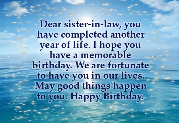 Sister Law Birthday Wishes