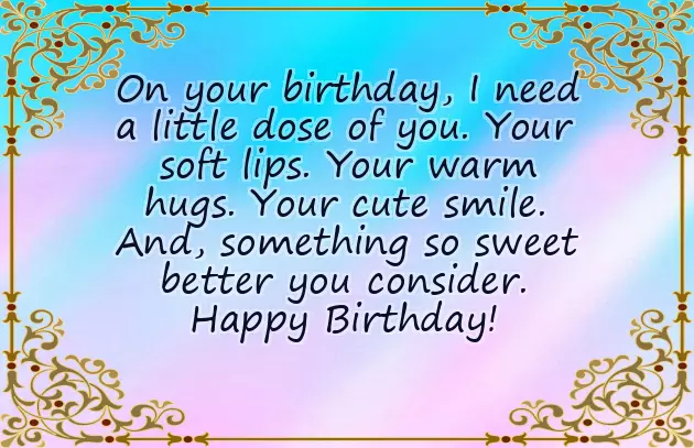 Birthday Post For My Girlfriend