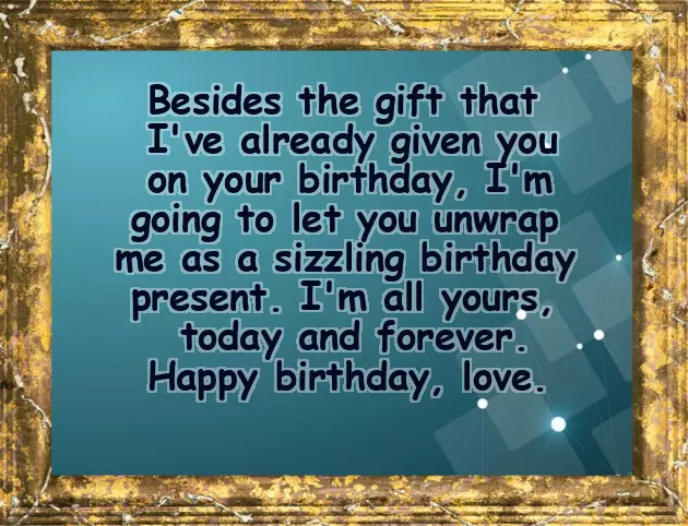 Naughty Birthday Wishes For Him