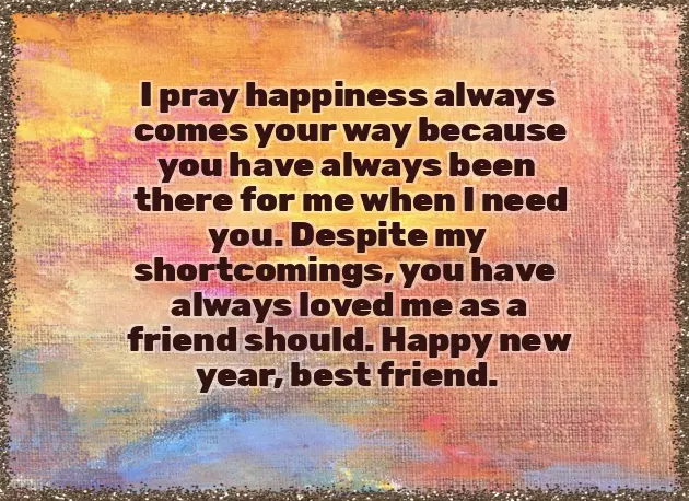 New Year Wishes To Bestie