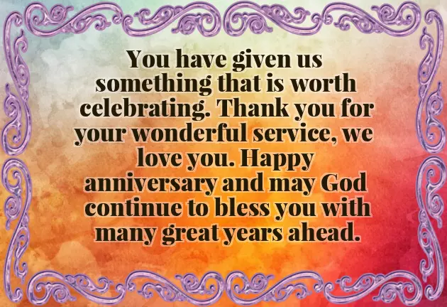 Sacerdotal Anniversary Message