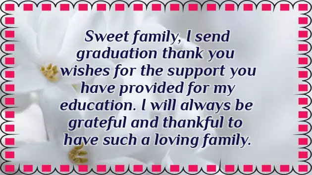 Graduation Message To Family And Friends