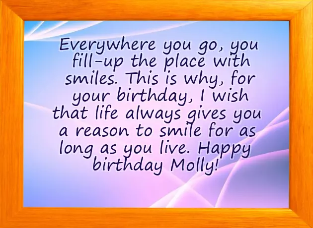 Happy Birthday Molly Happy Birthday Molly