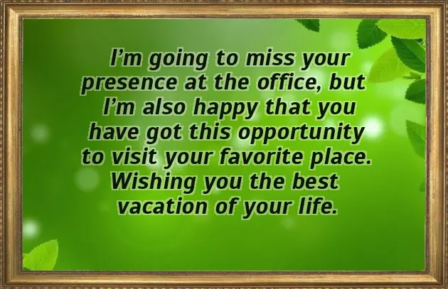 I Wish You Nice Holidays