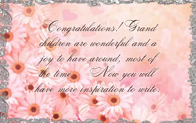 Congratulations On Your New Grandbaby