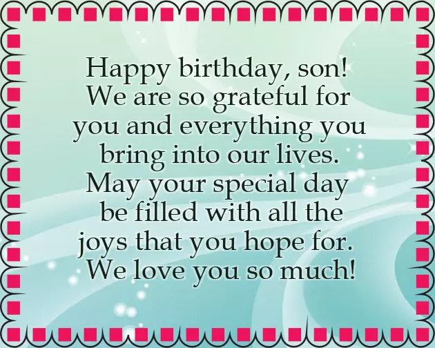 Happy First Birthday To My Son