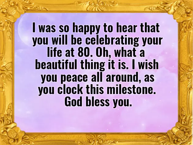 80Th Birthday Wishes For Sister