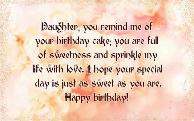 Heartfelt Birthday Wishes For My Daughter