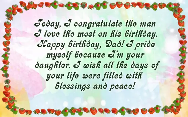Happy Birthday To My Dear Father