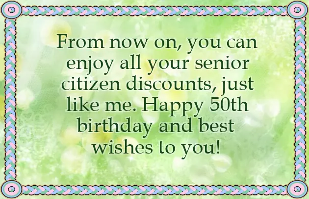 Wishes For 50Th Birthday Woman