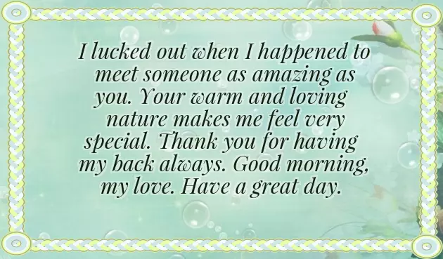 Special Morning Messages