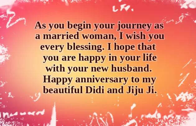 Anniversary Wishes For Jiju And Didi