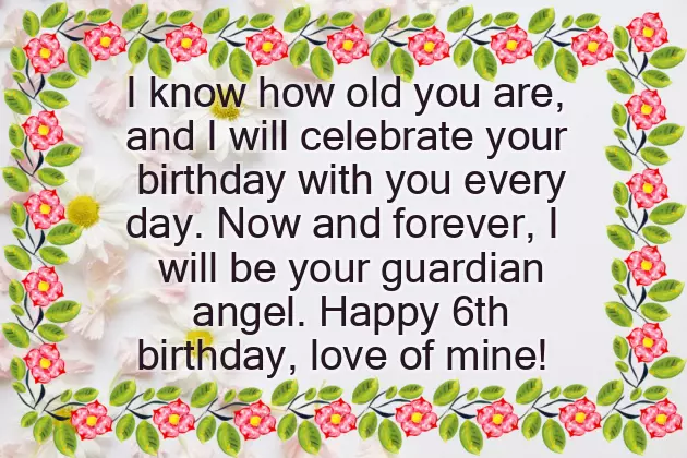 Happy Birthday Boy 6 Years