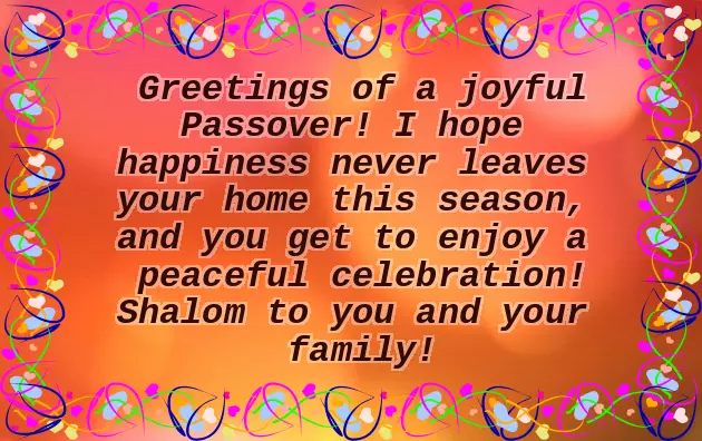 Passover Wishes