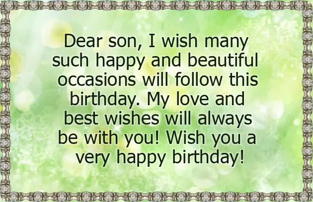 Happy Birthday Son From Mom And Dad