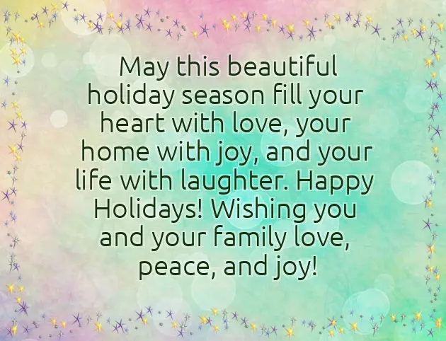 Happy Holidays Family