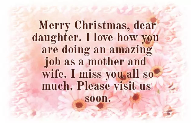 Merry Christmas To My Daughter And Family