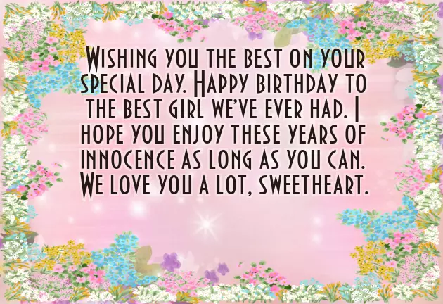 Kid Girl Birthday Wishes