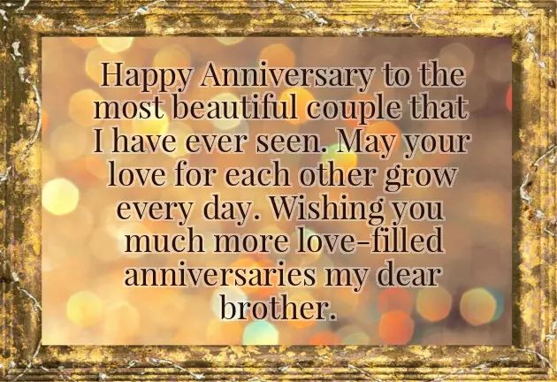 Happy Anniversary Wishes For Brother And Bhabhi