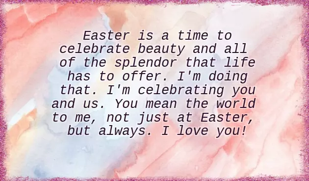 Easter Message To Your Love
