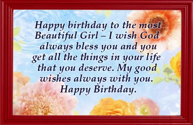 Happy Birthday To The Most Beautiful Niece