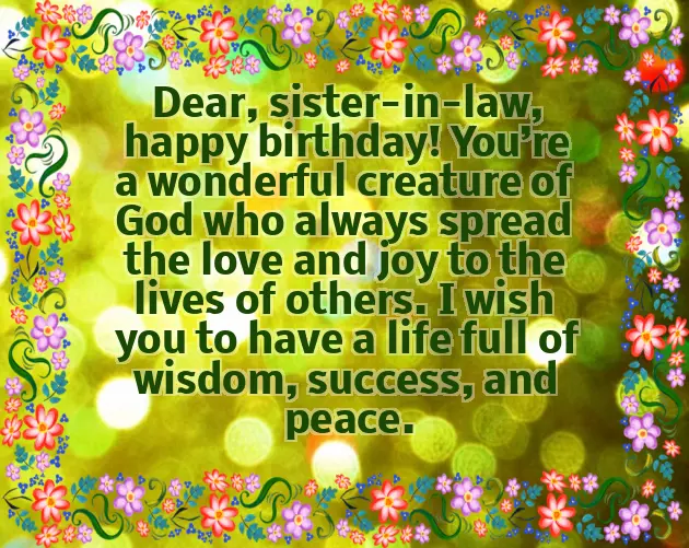 Happy Birthday Wishes To Wife Sister