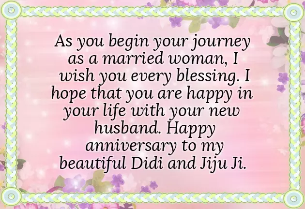 Sister Marriage Anniversary Quotes