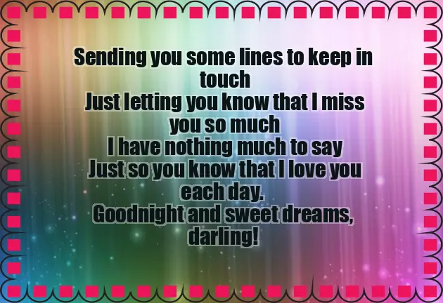 Good Night Wishes For Loved Ones