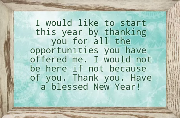 New Year Wishes For Boss