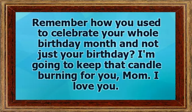 Birthday Wishes For My Late Mother