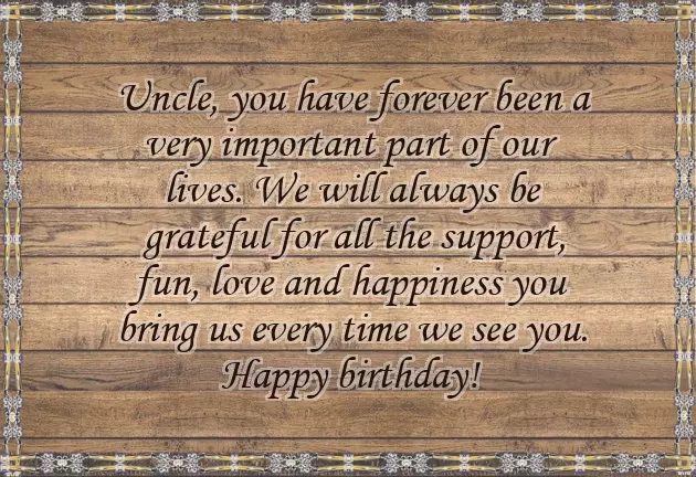 Birthday Poems For Uncle From Niece