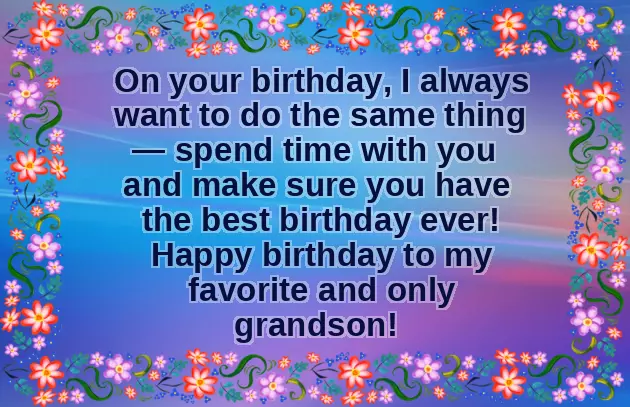 Birthday Wishes Quotes For Grandson