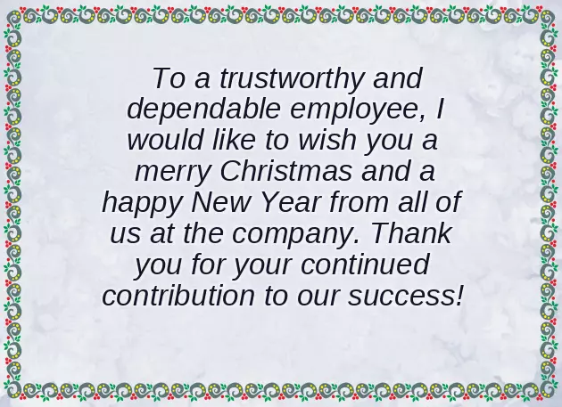 Special Christmas Messages