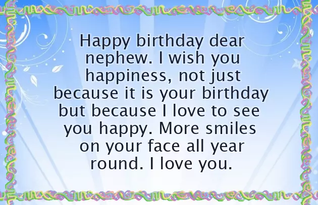 Birthday My Nephew Birthday My Nephew