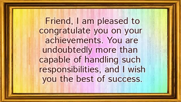 Promotion Greetings Promotion Greetings