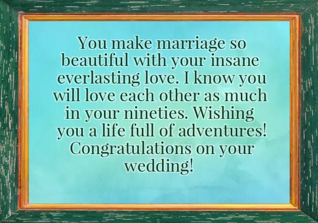 Wishes To The Newly Married Couple