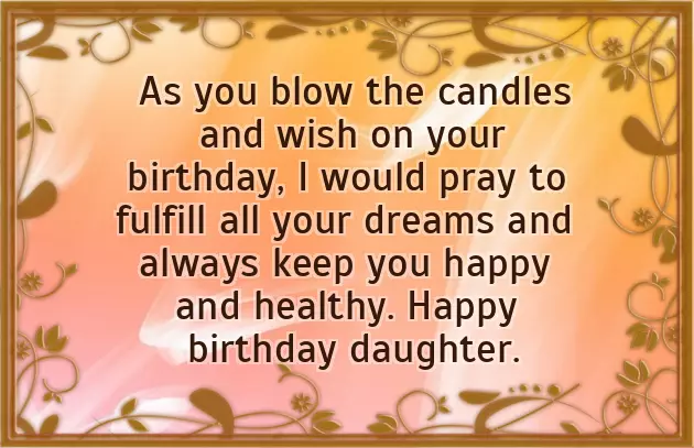 Birthday Greetings For A Daughter From Her Mother