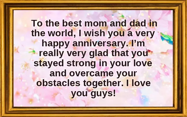Wedding Anniversary Wishes To My Mom And Dad