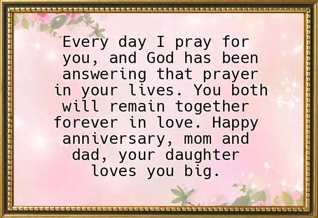 Anniversary Wishes For Father Mother