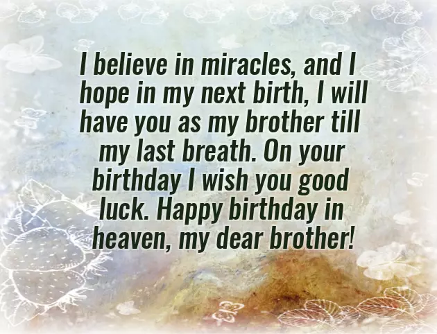 Happy Birthday To My Brother In Heaven Happy Birthday To My Brother In Heaven