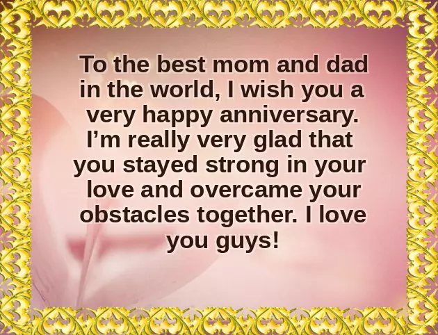 Marriage Wishes To Mom And Dad