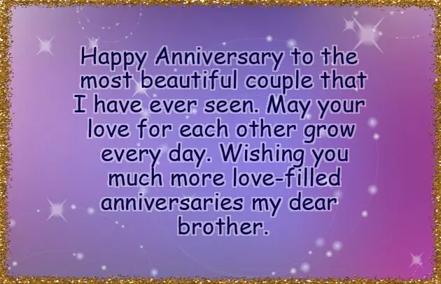 Anniversary Wishes Brother And Bhabhi