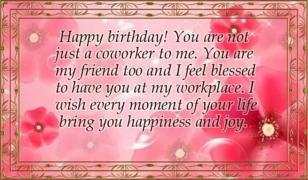 Happy Birthday Wishes To A Female Colleague