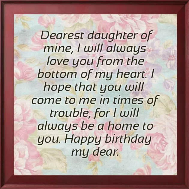 Daughter Wishes To Mom
