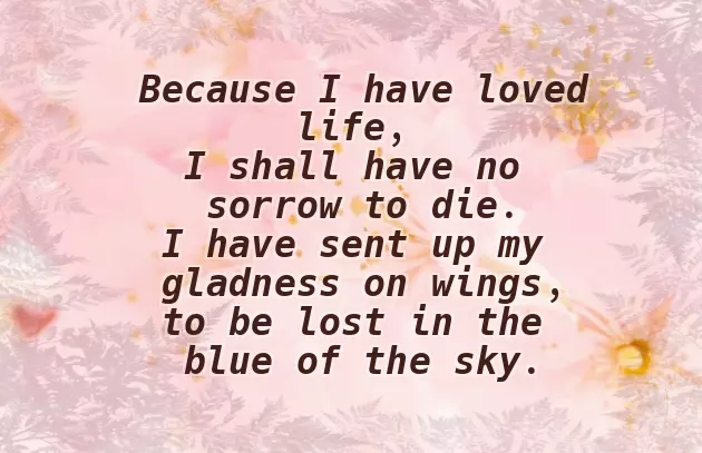 Let Me Go Poem For Funeral