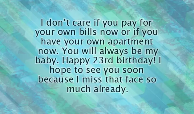 Birthday Wishes For 23 Year Old Daughter Birthday Wishes For 23 Year Old Daughter