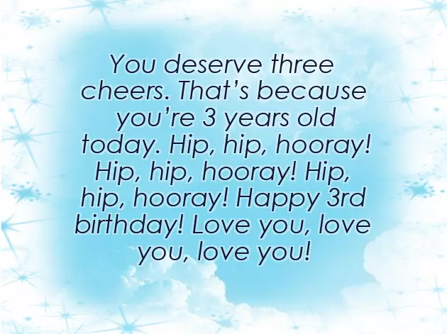 Happy Birthday To My 3 Year Old Son Happy Birthday To My 3 Year Old Son