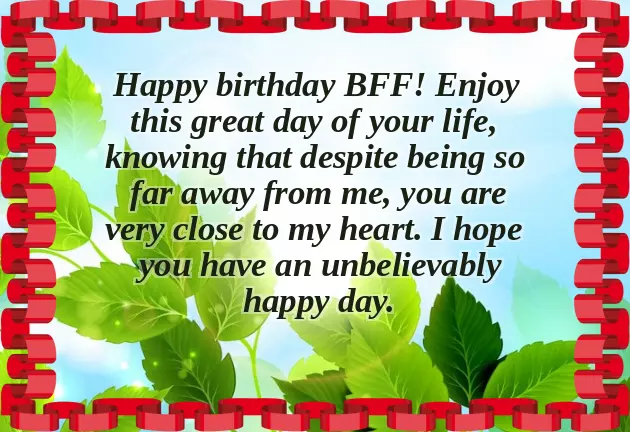 Unique Birthday Wishes For Best Friend Girl