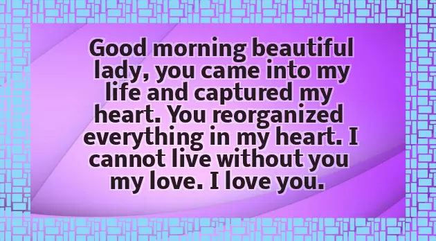 Good Morning Message In English For Girlfriend